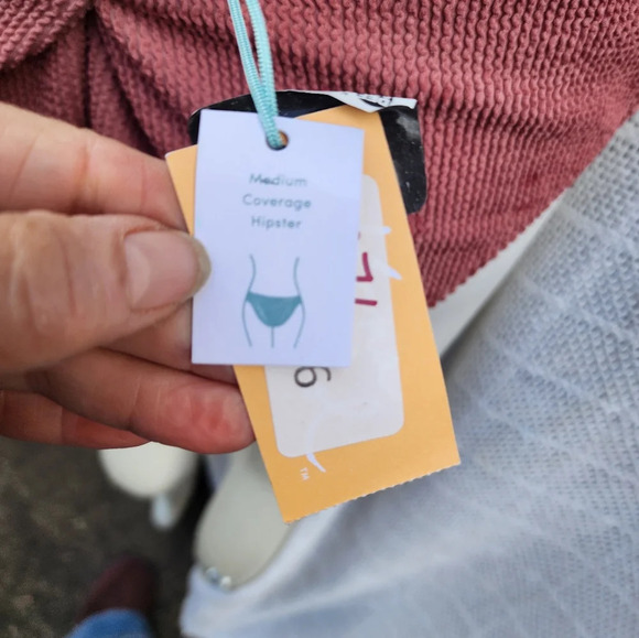 Kona Sol Mauve textured bikini XL NWT - Picture 7 of 12